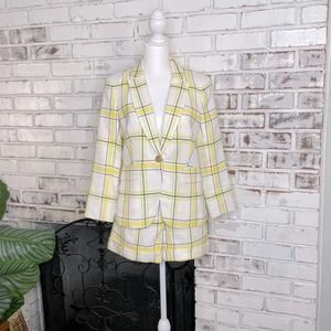 Veronica Beard Bright Plaid Dickey Jacket & Short Set Size 6